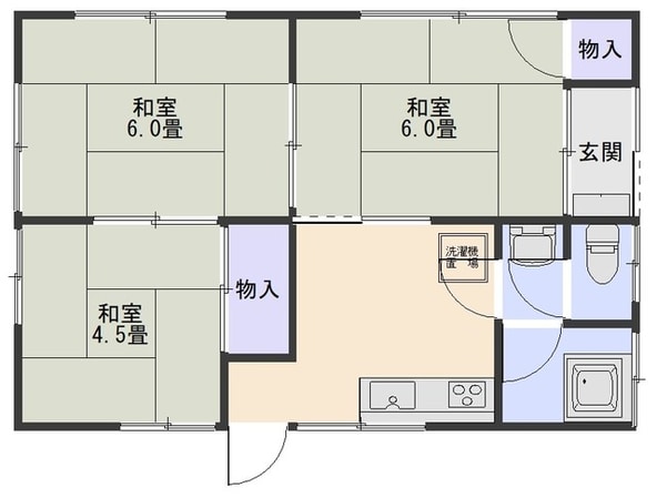 関アパートの物件間取画像